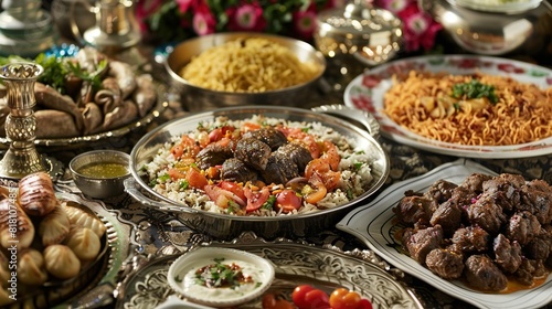 The taste of savory dishes prepared for eid UHD wallpaper photo