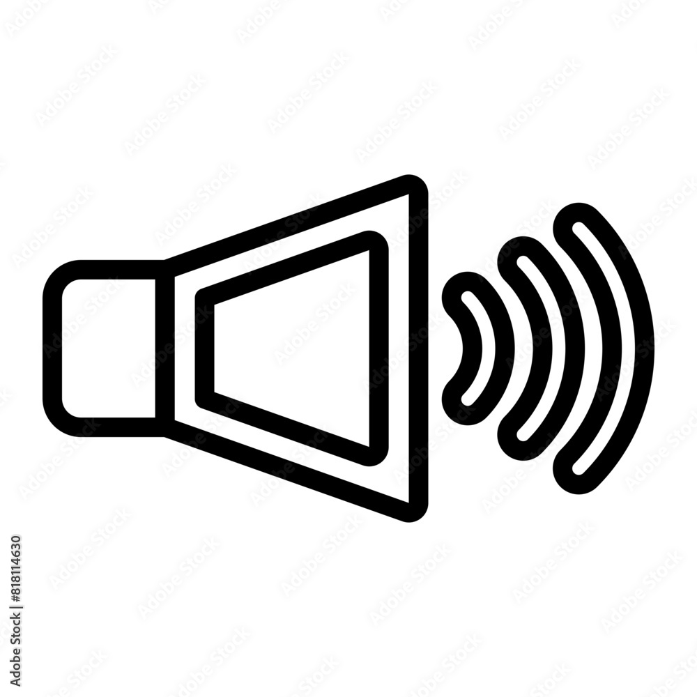 Speaker Vector Line Icon Design Speaker Vector Line Icon Design