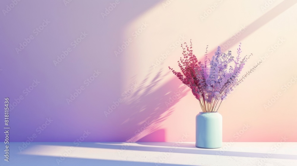 A vase of flowers sits on a table A vase of flowers sits on a table