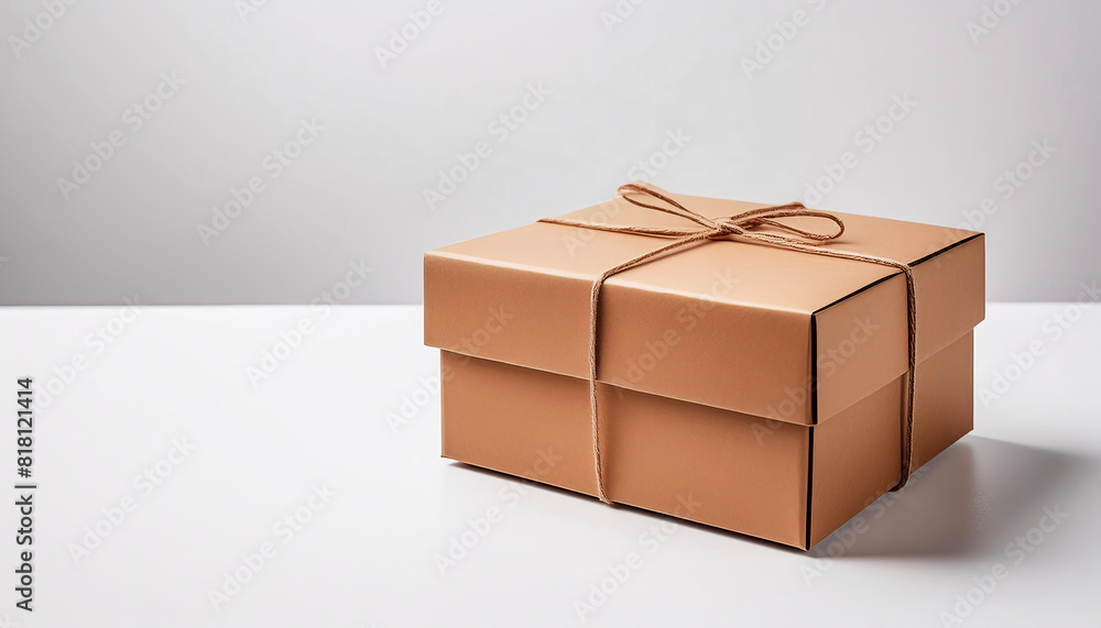 Fototapeta premium box or cardboard isolated on white background scene