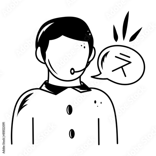 Latest doodle icon depicting a translator 