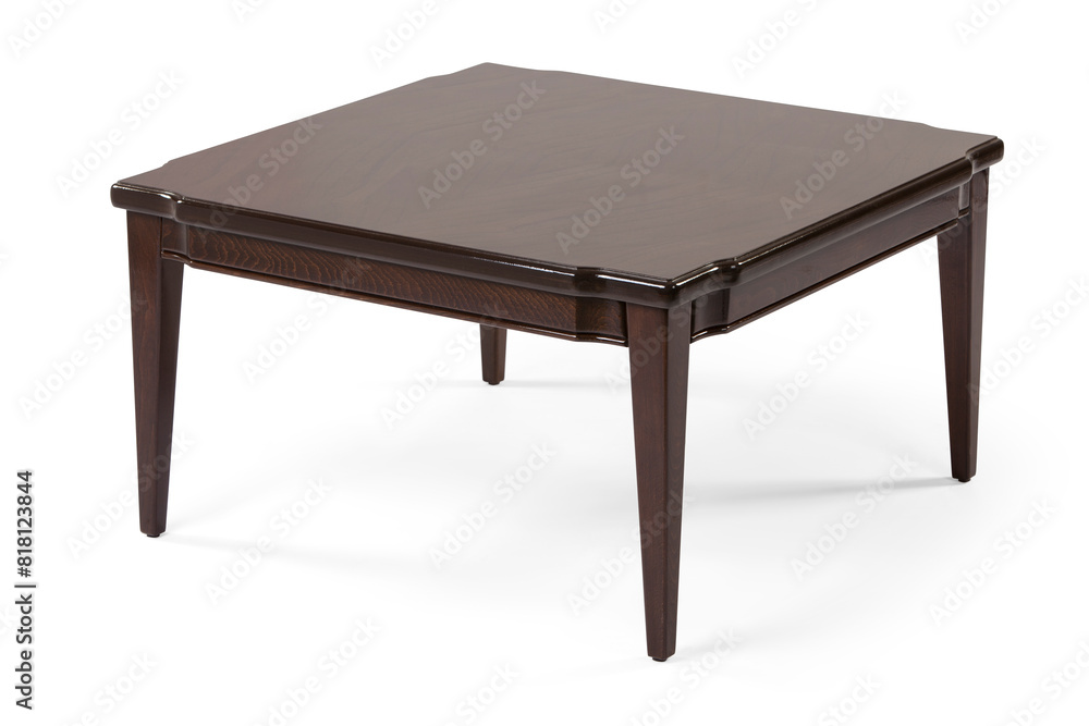 classic coffee table isolated on white background . classic coffee table isolated on white background .