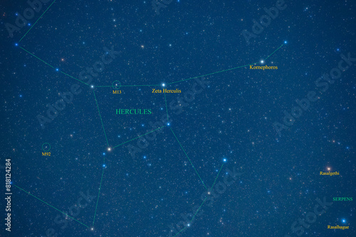 Constellation Guide (How to find), Hercules (Summer season) photo