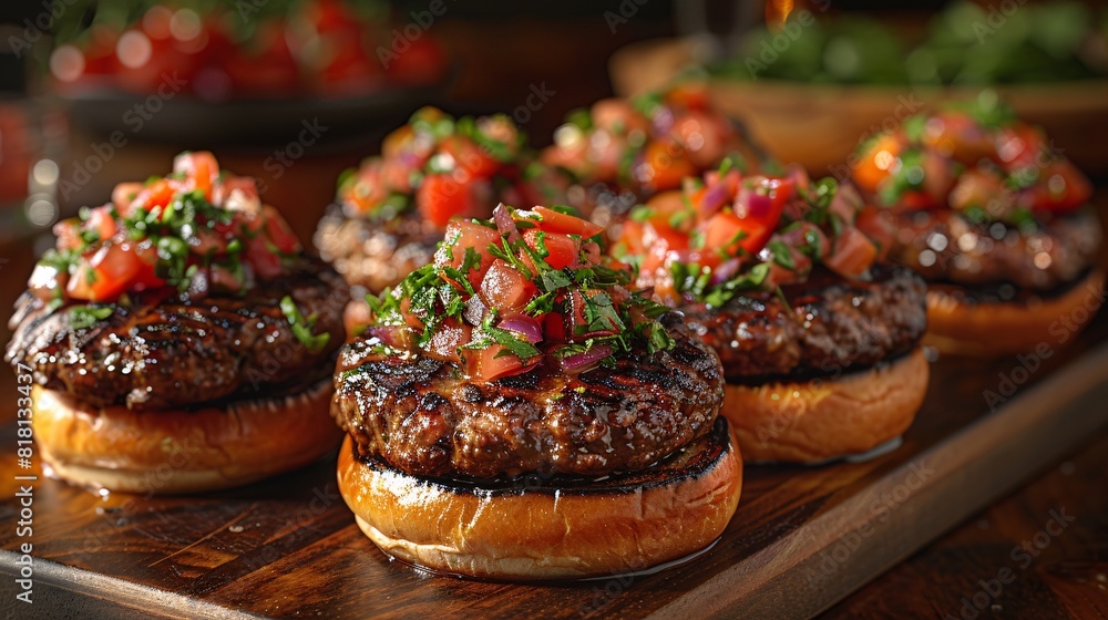 grilled meat with vegetables