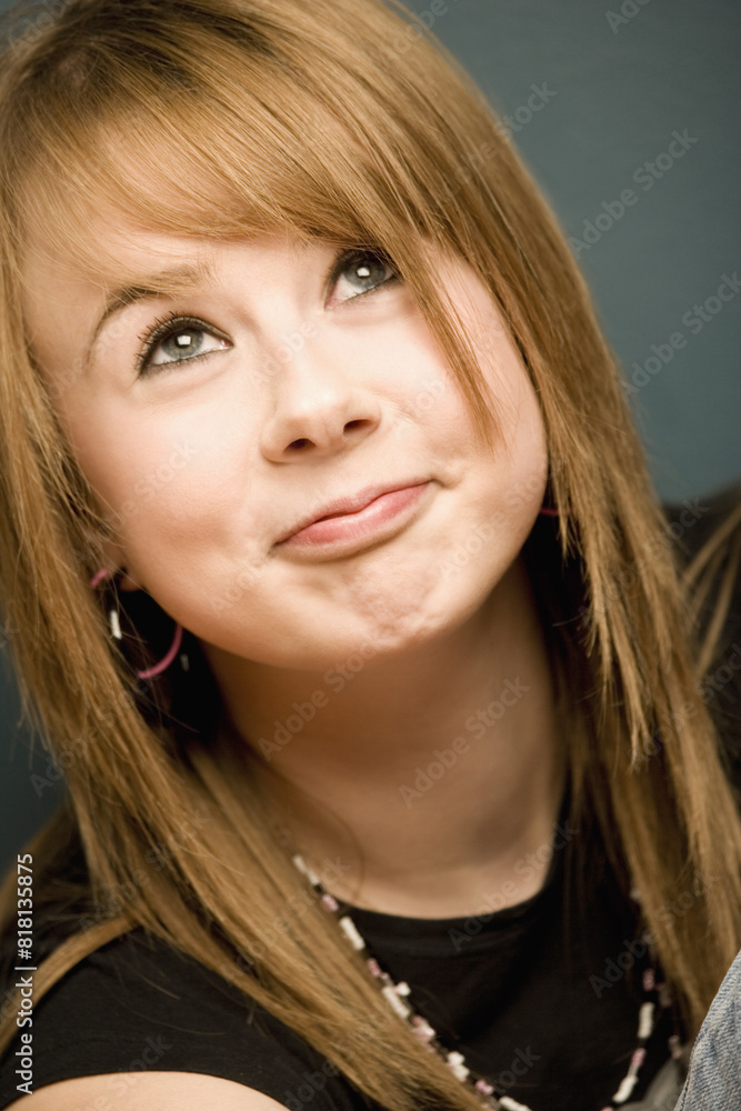 Teenager Looking Upwards Teenager Looking Upwards