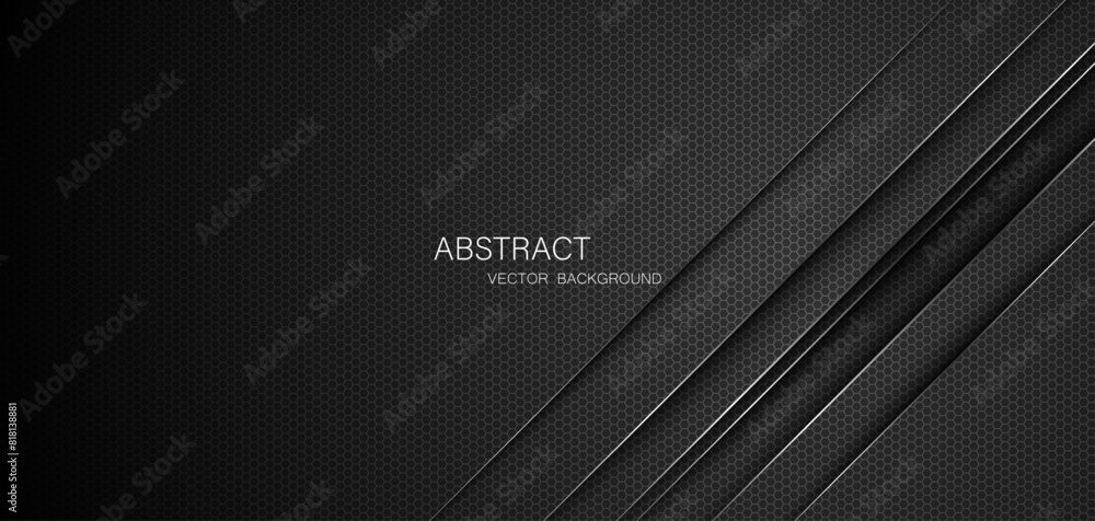Abstract black steel mesh background with silver glowing lines with free space for design. Modern technology innovation concept background. Perforated dark metal sheet for background image. Abstract black steel mesh background with silver glowing lines with free space for design. Modern technology innovation concept background. Perforated dark metal sheet for background image.