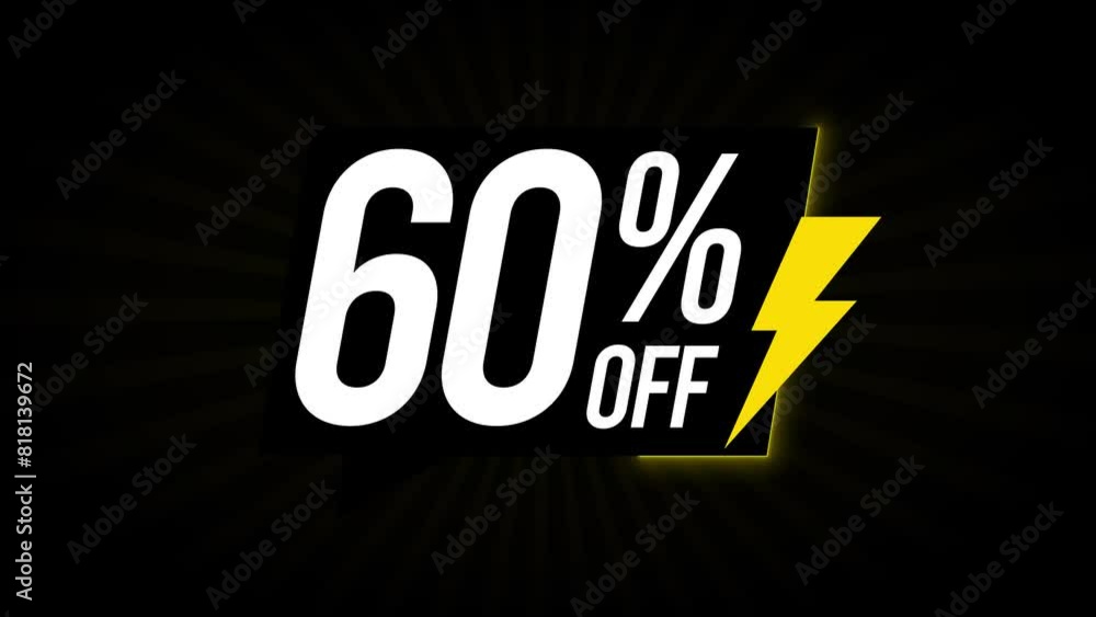 60% Flash Sale With Background 60% Flash Sale With Background
