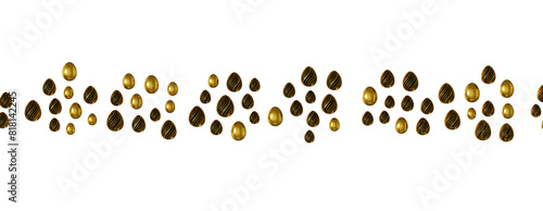 easter egg with gold patter...