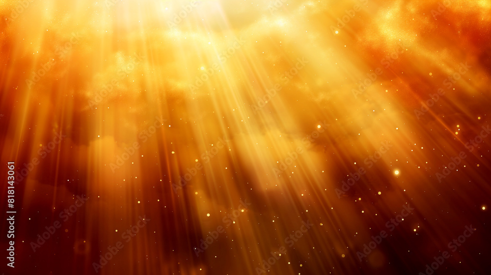 Abstract background with sun rays through golden clouds Abstract background with sun rays through golden clouds