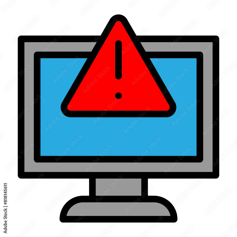 Alert Line Filled Icon Design Alert Line Filled Icon Design