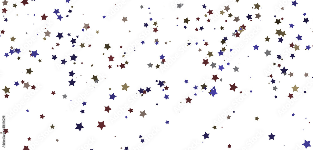 Fototapeta premium Golden Dreamscapes: Step Into a 3D Rainfall of Gleaming Stars