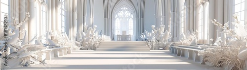 realistic 3D models of wedding venues and settings, including churches, gardens, and historic landmarks