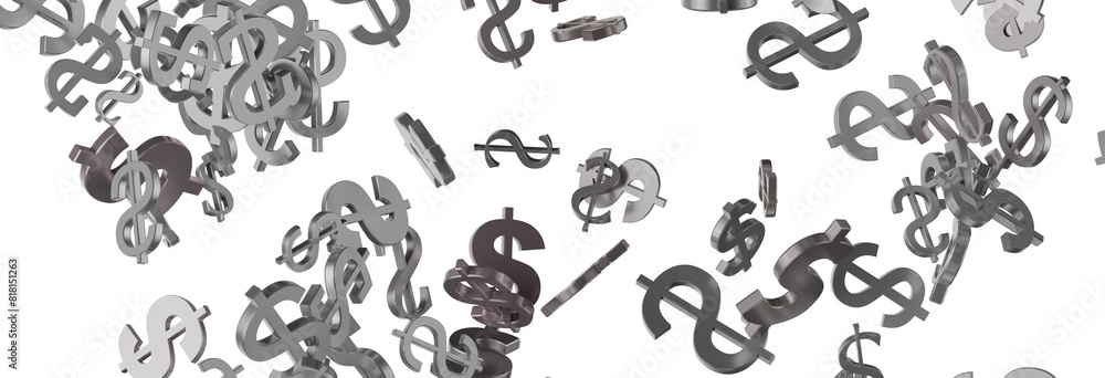 3d dollar symbol falling 3d dollar symbol falling