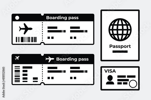 Boarding Pass and Travel Document icon