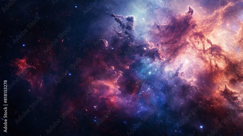 Nebula, stars, galaxies and gas clouds in outer space. Breathtaking abstract cosmos background. Nebula, stars, galaxies and gas clouds in outer space. Breathtaking abstract cosmos background.