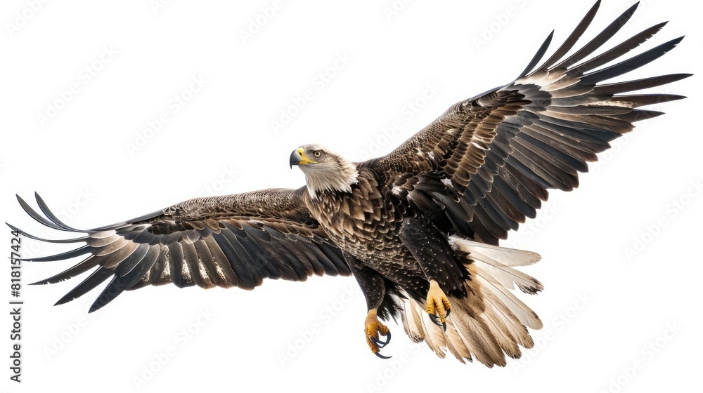 Wild eagle animal isolated on white background Wild eagle animal isolated on white background