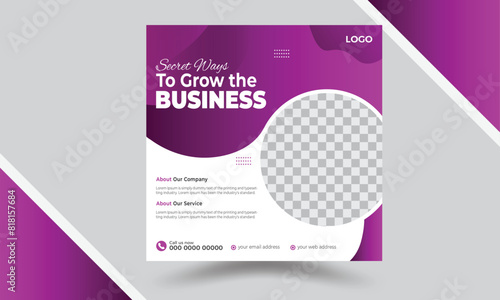 Modern business  social media post design templates,Corporate Social media post design template for business