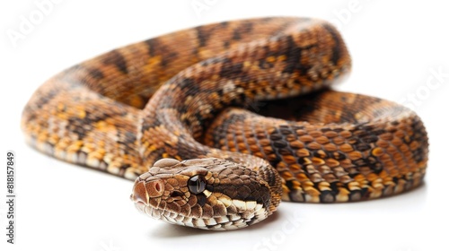 Wild snake animal isolated on white background © amankris99