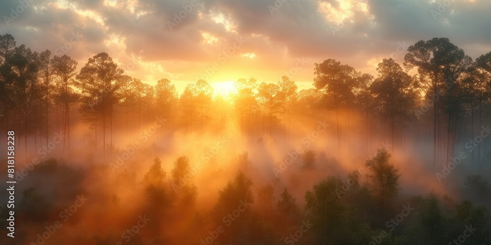 Dawn's Delight: Serenity in the Woods Dawn's Delight: Serenity in the Woods