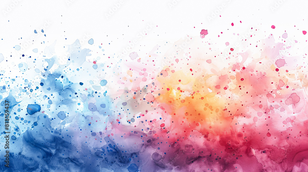 Obraz premium Abstract colorful watercolor for background. Abstract colorful watercolor background.