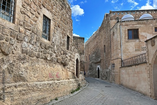 View of Midyat town in Mardin, Turkey.