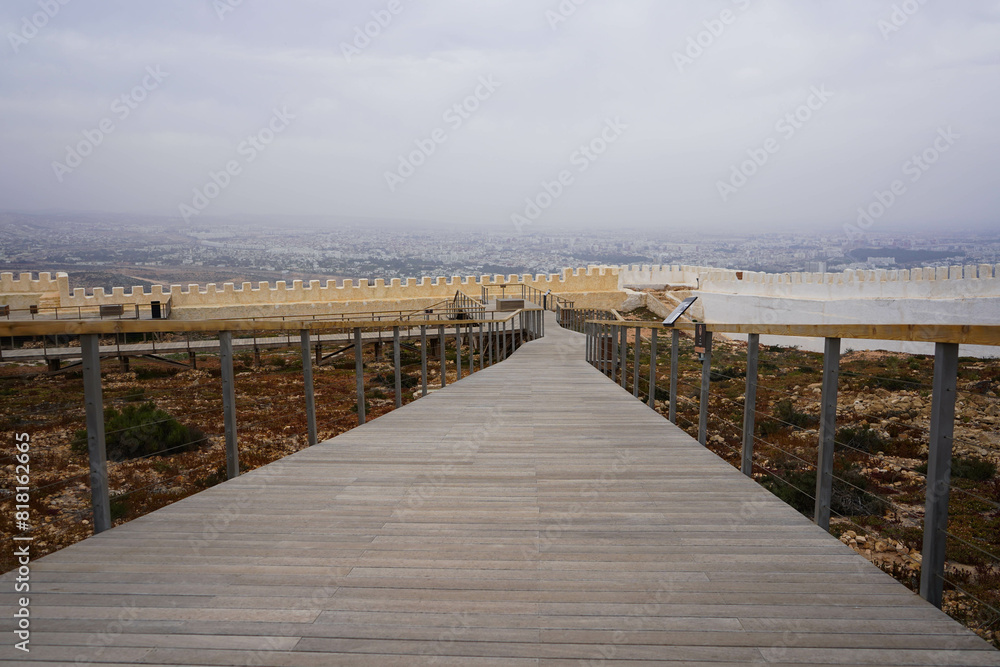 Obraz premium Agadir Oufela Kasbah Tourist attraction in Morocoo 