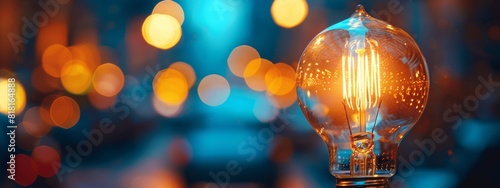 A single lightbulb representing an idea.