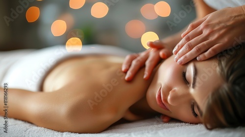 Body care. Spa body massage treatment.