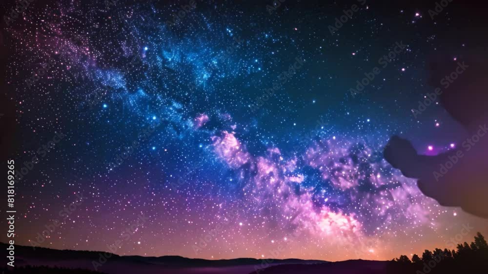 A view of the night sky featuring numerous stars twinkling amidst billowing clouds, A celestial night sky filled with shimmering stars and a vibrant aurora borealis A view of the night sky featuring numerous stars twinkling amidst billowing clouds, A celestial night sky filled with shimmering stars and a vibrant aurora borealis