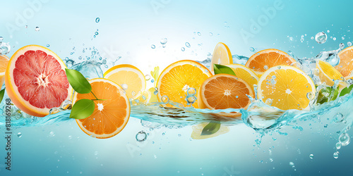 orange and water