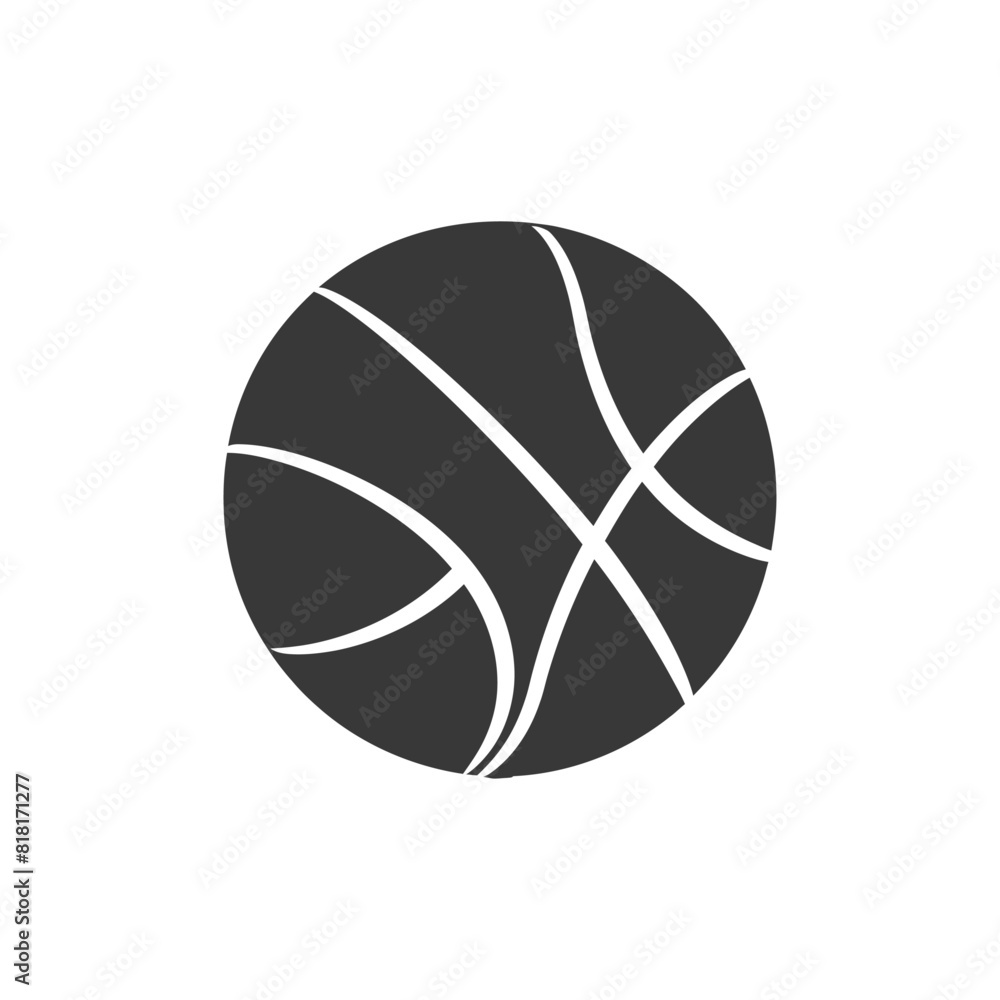 silhouette basketball ball black color only silhouette basketball ball black color only