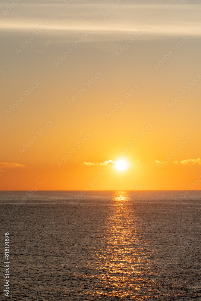 Sunrise from Balearia Ferry from Barcelona to Ibiza in summer 2024 Sunrise from Balearia Ferry from Barcelona to Ibiza in summer 2024