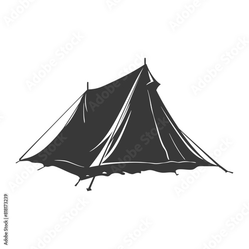 silhouette camping tent black color only © NikahGeh