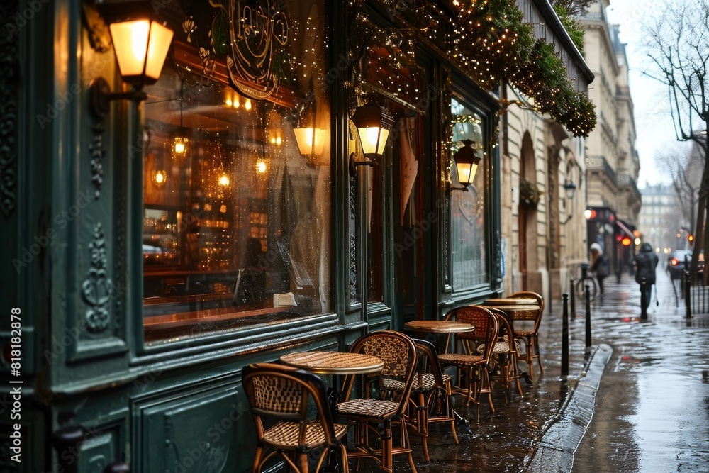 A dreamy cafe on a rainy day, Ai generated A dreamy cafe on a rainy day, Ai generated