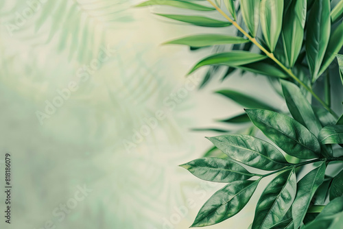 green leaves background  suitable for naturethemed designs  ecoconscious branding  or inspirational content creation.