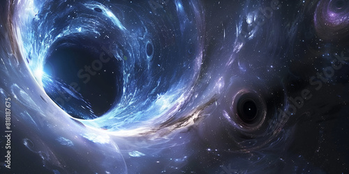 Visualizing Black Hole Horizons: The Interface of Light and Darkness in Space-Time
Theoretical Insights into Black Hole Horizons: A Visual Study of Event Horizons and Singularities photo