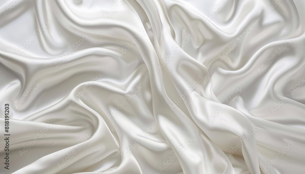 Abstract fabric background luxury white satin texture swirl design for social advertising and marketing Abstract fabric background luxury white satin texture swirl design for social advertising and marketing