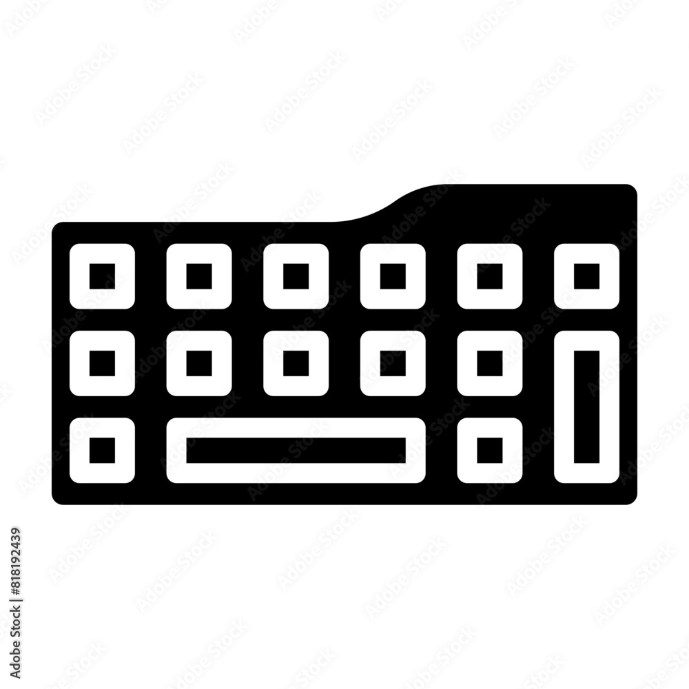 Keyboard Glyph Icon Design Keyboard Glyph Icon Design