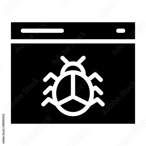 Malware Glyph Icon Design
