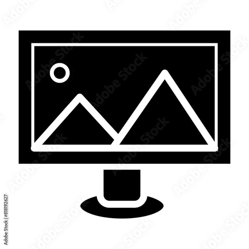 Film Color Correction Glyph Icon Design