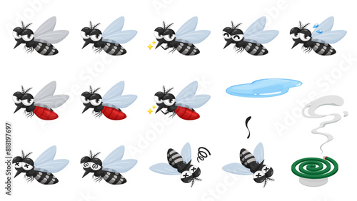 蚊のイラスト素材セット