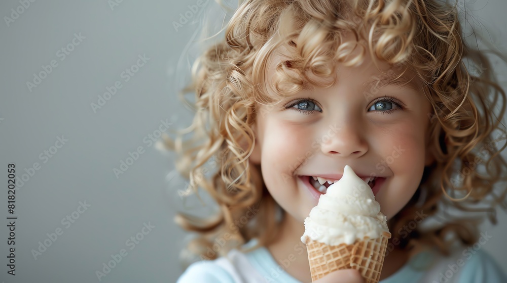 Wriggle of happiness as a child enjoys a delicious dairy treat, capturing joy and excitement Ideal for childhood and food themes Isolated with ample copy space Wriggle of happiness as a child enjoys a delicious dairy treat, capturing joy and excitement Ideal for childhood and food themes Isolated with ample copy space