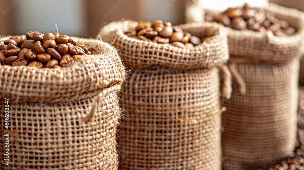 A group of nut-filled bags sits atop a wooden table, adjacent to a mound of nuts similarly positioned A group of nut-filled bags sits atop a wooden table, adjacent to a mound of nuts similarly positioned
