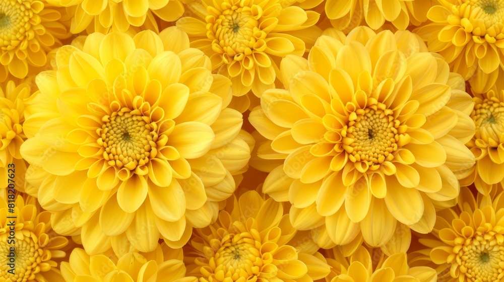 A cluster of yellow flowers, centrally located among other clusters of yellow flowers, in the image A cluster of yellow flowers, centrally located among other clusters of yellow flowers, in the image