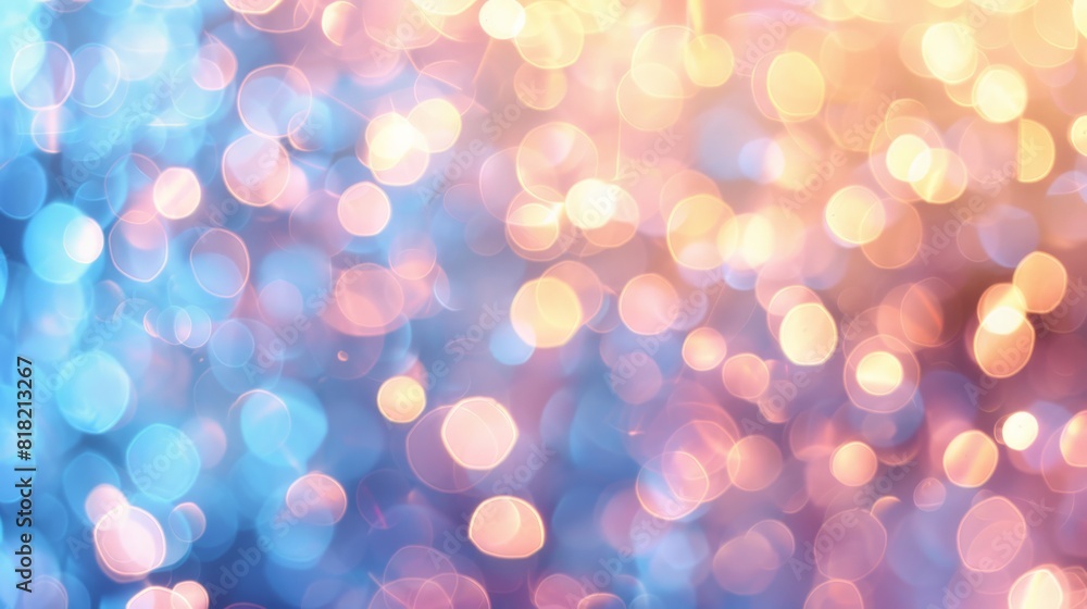 Soft bokeh background with blue and peach tones. Ideal for festive and peaceful themes Soft bokeh background with blue and peach tones. Ideal for festive and peaceful themes