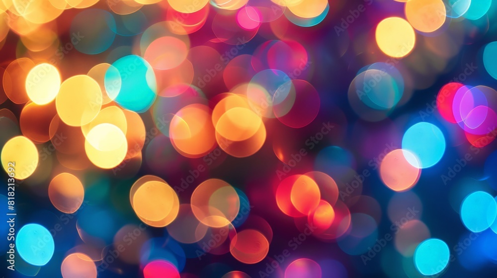 Vibrant bokeh background with warm multicolored circles. Perfect for festive and celebratory designs Vibrant bokeh background with warm multicolored circles. Perfect for festive and celebratory designs