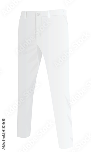 White chino pants. vector illustration