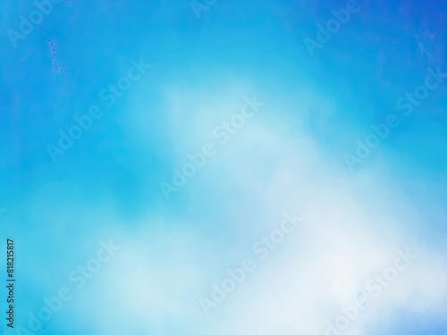 blue sky grunge, abstract background with color gradients that shine Grainy noise, intense light and glow, and template