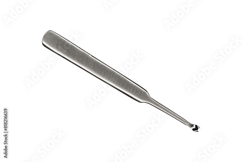 V-shaped gouge for working with leather is isolated on transparent background. © Dmytro