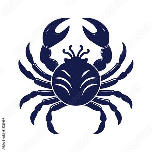Vintage Crabs and Nautical Line Art  Handcrafted Engravings vector on white background